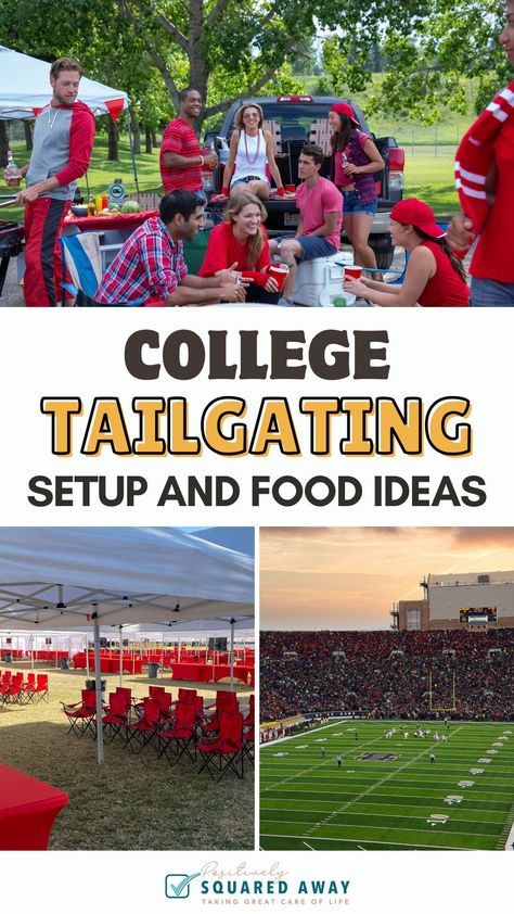 Make game day a breeze with this ultimate tailgate checklist! From tailgate setup ideas to easy tailgate food, get college tailgating essentials, smart tailgating hacks, and tips for a memorable game day. Tailgate Setup Ideas, Tailgate Setup, Tailgate Checklist, Tailgating Hacks, Tailgate Activities, Tailgating Setup, Tailgate Decor, Tailgating Essentials, Easy Tailgate Food