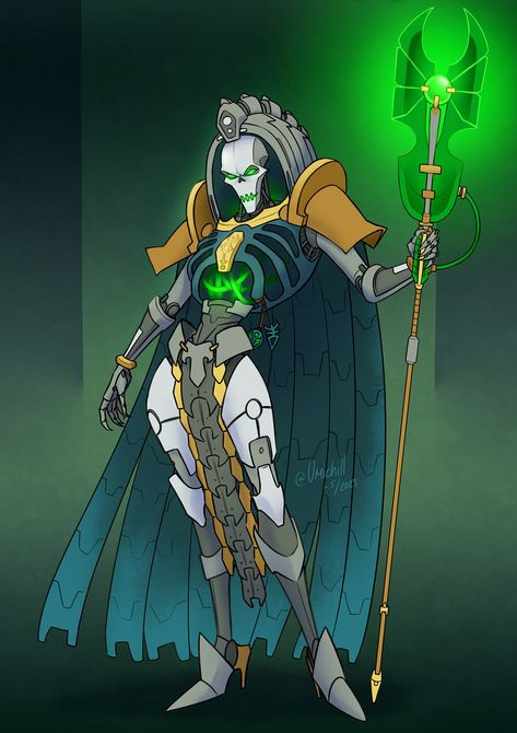 Trazyn The Infinite, Warhammer Heresy, Necrons 40k, Necron Warriors, Warhammer 40k Necrons, Infinite Art, 40k Art, Rule 63, Warhammer Art