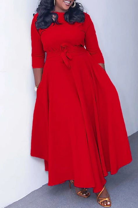 Xpluswear | Plus Size Clothing Brand | Formal & Cocktail & Black Dresses Belle Silhouette, Straight Clothes, Tie Front Dress, Maxi Robes, Round Neck Dresses, Plus Size Maxi, Plus Size Maxi Dresses, Vestido Casual, Yoga Shorts