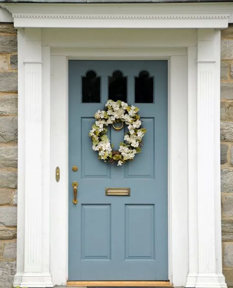 3 Front Door Colors That Could Help Your Home Sell for More, According to Zillow Best Front Door Colors, Unique Front Doors, Best Front Doors, Blue Front Door, House Paint Color Combination, Black Shutters, Front Door Paint Colors, Door Colors, Black Front Doors