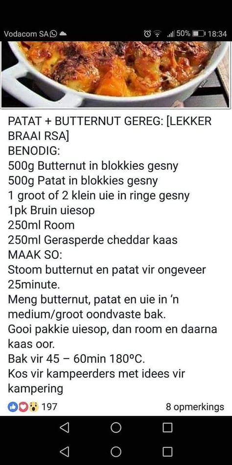 Slaaie Vir Braaivleis, Braaivleis Bygeregte, Groente Geregte, Afrikaans Resepte, Vegetable Dishes Recipes, Vegetable Bake Recipes, Butternut Recipes, Afrikaanse Resepte, Roasted Vegetable Recipes