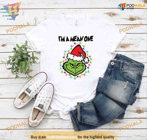 Grinchmas Vibes Funny Christmas Shirt, Grinch Christmas Shirt, Xmas Gift for Everyone Check more at https://podhalastore.com/product/grinchmas-vibes-funny-christmas-shir-xmas-gift/ Names On Stockings, Stockings With Names, Oversized T Shirt Dress, T Shirt Oversize, Funny Christmas Shirts, Grinch Christmas, Christmas Shirt, Printing Methods, Christmas Humor