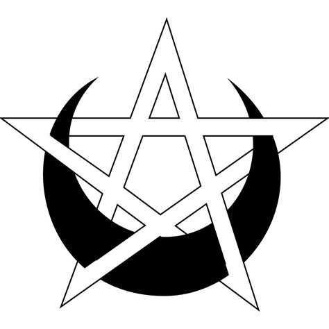 Nyx's moon and star symbol Nyx Symbol Tattoo, Wicca Drawing Ideas, Nyx Sigil, Nyx Tattoo Ideas, Nyx Symbol, Star Symbol Tattoo, Nyx Tattoo, December Tattoo, Pagan Star