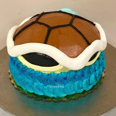 Jou Luciano on Instagram: “Squirtle but make it cake. @pokemon #fanart #squirtle #cakedecorating #watertype #pokemon #firstgeneration #gamer #geek #cakedecorator…” Squirtle Cake, Cake Pokemon, Squirtle Squad, Pokémon Birthday, It Cake, Pokemon Fanart, Pokemon Birthday, Cakes For Boys, Kids Cake