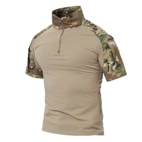 Paintball Clothing, Military Tee Shirt, Layering T Shirts, Tactical T Shirts, Camouflage T Shirts, Tactical Shirt, Military Camouflage, Sanya, Men Summer