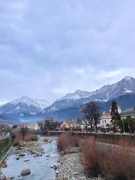 Merano Italy, Europe Travel Aesthetic, Aesthetic River, Romanticising Life, Italy Aesthetic, Travel Aesthetic, Europe Travel, Copenhagen, Travel Destinations