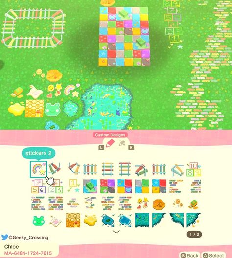 Animal Crossing Design Codes, Animal Crossing Design, Pastel Kidcore, Pusheen Cute, Animal Crossing 3ds, Animal Crossing Memes, Animal Crossing Qr Codes Clothes, Animal Crossing Wild World, Island Theme