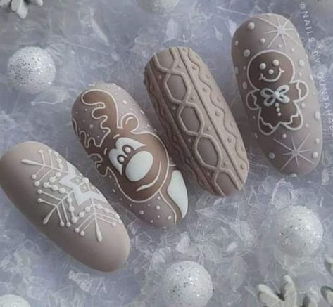 Xmas Nail Art, December Nails, Winter Nails Acrylic, Christmas Gel Nails, Sweater Nails, Christmas Nails Acrylic, Xmas Nails, Christmas Nail Designs, Christmas Nail Art