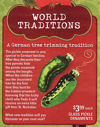 Christmas Pickle Tradition, German Christmas Traditions, Christmas Pickle Ornament, Pickle Ornament, Christmas In Germany, Christmas Pickle, Holidays Around The World, German Christmas, Tree Trimming