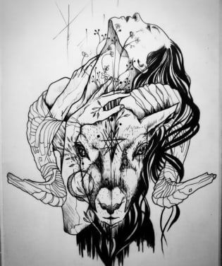 Widder Tattoo, Aries Ram Tattoo, Arte Aries, Ram Tattoo, Tier Tattoo, Capricorn Tattoo, Aries Tattoo, Zodiac Tattoos, Zodiac Tattoo