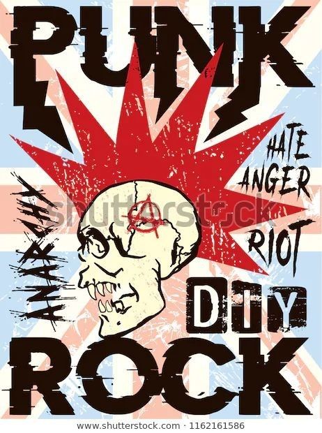 Punk Rock Art Design, Punk Rock Design, Punk Wallpaper Aesthetic, Skull Mohawk, Punk Artwork, Punk Rock Posters, Punk Icon, Punk Rock Art, Punk Posters