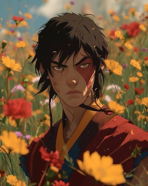 【Avatar The Last Airbender X Studio Ghibli 】 ⁀➷ ✪ Zuko The Last Airbender, Gaang Fan Art, Avatar Characters Design, Zuko Wallpapers, Avatar The Last Airbender Zuko, Atla Fanart, Azula Avatar, Appa Avatar, Avatar Fanart