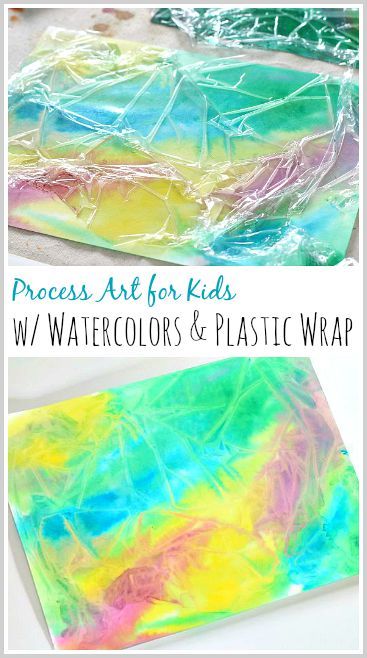 Degas Preschool Art, Reggio Art Projects, Process Art Activities For Preschoolers, Painting On Plastic Sheet, Cling Wrap Painting, Paper Activity For Preschool, Cling Wrap Art, Process Art For Kindergarten, Art Work For Preschoolers Ideas