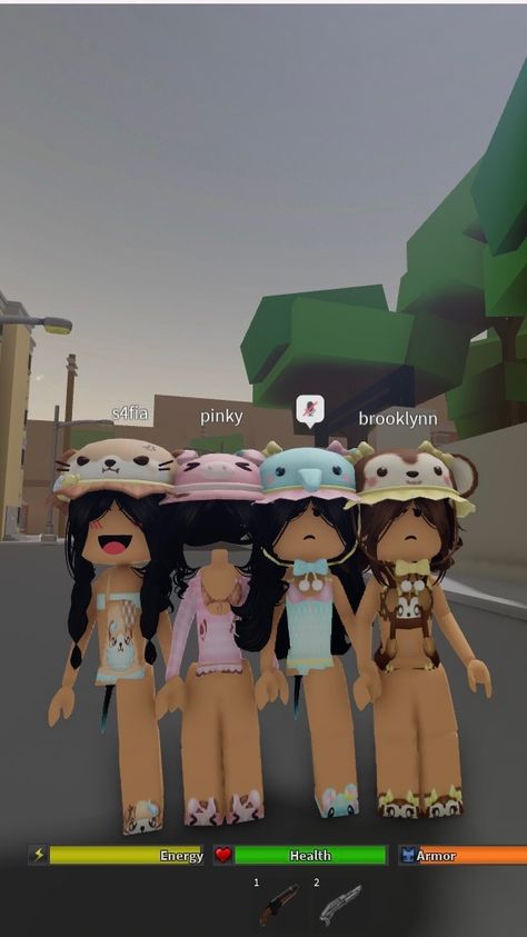 Roblox Friend Group, Matching Roblox Avatars For Best Friends, Roblox Group Pfp, Roblox User Name Ideas, Hood Pics, Matching Avatars, Girls Pick, Roblox Users, Roblox Pc