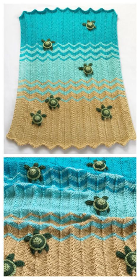 Sea Turtle Blanket Knitting Pattern - Knitting Pattern Turtle Knitting Pattern Free, Jewellery Knots, Turtle Knitting Pattern, Sea Turtle Blanket, Turtle Blanket, Knitted Dishcloth Patterns Free, Easy Scarf Knitting Patterns, Dishcloth Patterns Free, Blanket Knitting Pattern