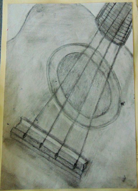 this a guitar drawing i had done and i had zoomed in and drawed it.i have used a normal pencil and added tone and texture Zoomed In Drawings, Guitar Drawing, Guitar, Pencil, Texture, Drawings, Design