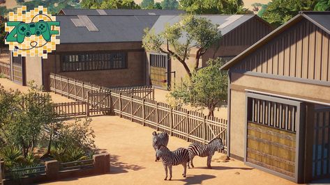 Planet Zoo Backstage, Zoo Backstage Area, Zoo Backstage, Planet Games, Zoo Habitats, Zoo Enclosures, Zoo Boo, Zoo Inspiration, Zoo Games