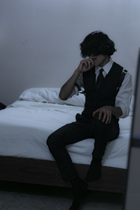 Semi Emo Outfits, Alt Formal Outfits Men, Goth Male Aesthetic, Semi Formal Masc Outfits, Aesthetic Formal Outfits Male, Semi Formal Outfit For Men, Formal Masc Outfit, Male Gender Envy, Black Goth Boy