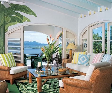 1980s Interior, Colony Hotel, 90s House, 80s Interior Design, Tropical Retreat, The Greenbrier, Ad 100, The Colony Hotel, Dorothy Draper