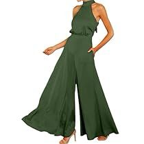 Bridesmaid Pantsuit, One Piece Outfit Jumpsuit, Red Halter Jumpsuit, Beach Straw Hat, Jumpsuit With Pockets, Satin Jumpsuit, Wide Leg Romper, High Waist Wide Leg Pants, Dress Images