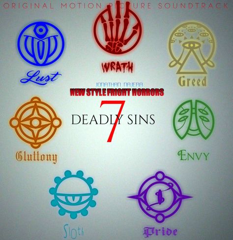 Original Motion Picture Soundtrack NSFH: 7 DEADLY SINS By Jonathan Najera on SoundCloud 7 Deadly Sins Symbols, 7 Deadly Sins Colors, 7 Deadly Sins Artwork, Sin Symbol, Sin Of Pride Tattoo, The Seven Deadly Sins Art, 7 Deadly Sins Vs 7 Heavenly Virtues, 7 Sins Tattoo, The 7 Deadly Sins