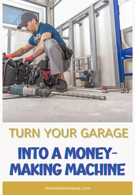 How to Turn Your Empty Garage Into a Money-Making Machine - Mom Does Reviews Big Garage, Converted Garage, Money Making Machine, Airbnb Rentals, Side Income, Ways To Make Money, Garage Sales, Starting Your Own Business, How To Turn