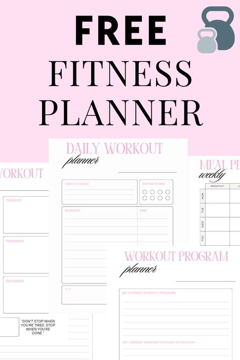 How To Start Your Fitness Journey & Free Fitness Planner bestdigitalplanner #courseplanner #digitalplannertemplate🗃️ Mom Planner Printables Free, Free Workout Planner, Goal Planner Printable Free, Study Planner Printable Free, Workout Plan Template, Gym Planner, Workout Sheets, Weekly Fitness Planner, Fitness Planner Free