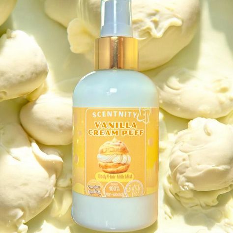 (HOT!) Sweet Body Milk Mist - Limited Edition Vanilla Cream Puffs, Singles Inferno, Creme Puff, Cheap Perfume, Hair Milk, Coconut Cream Pie, Vegas Outfit, Body Milk, Tiktok Shop