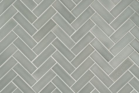 Fireclay Tile Foggy Morning backsplash in herringbone Kitchen Tile Texture, Green Backsplash, Grey Subway Tiles, Interior Tiles, Herringbone Backsplash, Printed Tile, Tile Texture, Fireclay Tile, Interior Design School