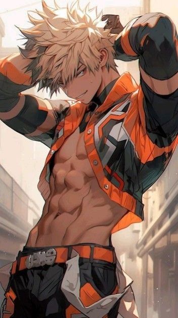 Bakugo In A Suit Fanart, Hero Academia Bakugou, Bakugou Outfit Fanart, Hot Bakugou Wallpaper, Bakugo Abs Fanart, Bakugo Workout, Hot Bakugou Katsuki, Hot My Hero Academia Fanart, Bakugo Hot Wallpaper