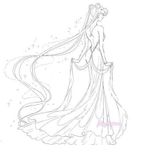 Alex Asakura 👩‍🚀 on Instagram: "Queen Serenity ✨ #sketch #sailormoon #princessserenity #queen #manga #anime #usagitsukino #alexasakuraart" Queen Sketch, Queen Serenity, Sailor Moon Villains, Sailor Moon Tattoo, Neo Queen Serenity, Moon Cross Stitch, Sailor Moon Fan Art, Dreamy Artwork, Princess Serenity