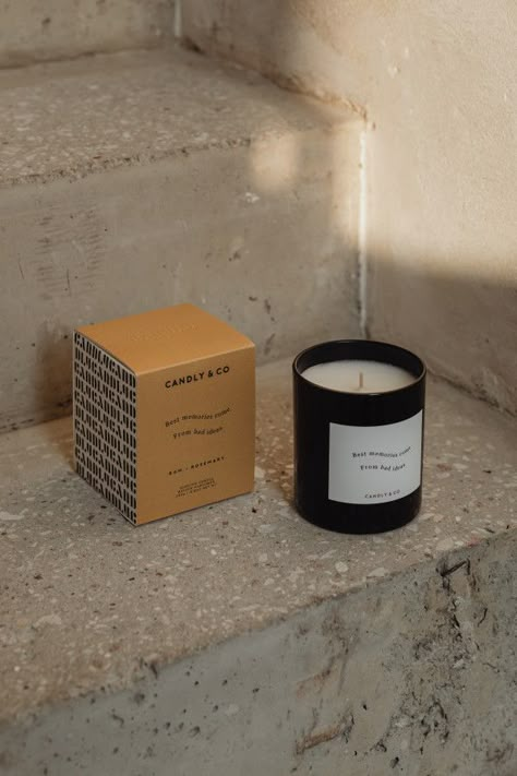 Aesthetic Candle Pictures, Candle Labels Ideas, Tatine Candles, Product Shot Ideas, Candles Photo, Candle Photography Ideas, Labels Ideas, Minimal Candles, Candle Packaging Design