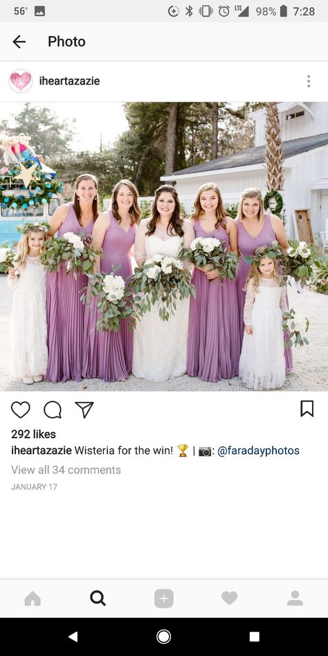 Azazie Wisteria Azazie Wisteria, Wisteria Wedding, Army Wedding, Wisteria, Wedding Inspiration, Flower Girl Dresses, Bridesmaid Dresses, Wedding Dress, Dresses