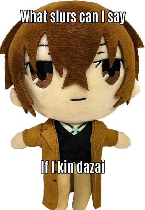 Chuuya Plush, Dazai Plushie, Dazai Plush, Doll Cosplay, Honest Reaction, Dog Light, Osamu Dazai, Dazai Bungou Stray Dogs, Silly Dogs