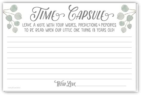 First Birthday Activities, Baby Time Capsule, First Birthday Time Capsule, 1st Birthday Games, Baby Shower Card Box, Birthday Time Capsule, Message Cards, Birthday Activities, Virtual Baby Shower