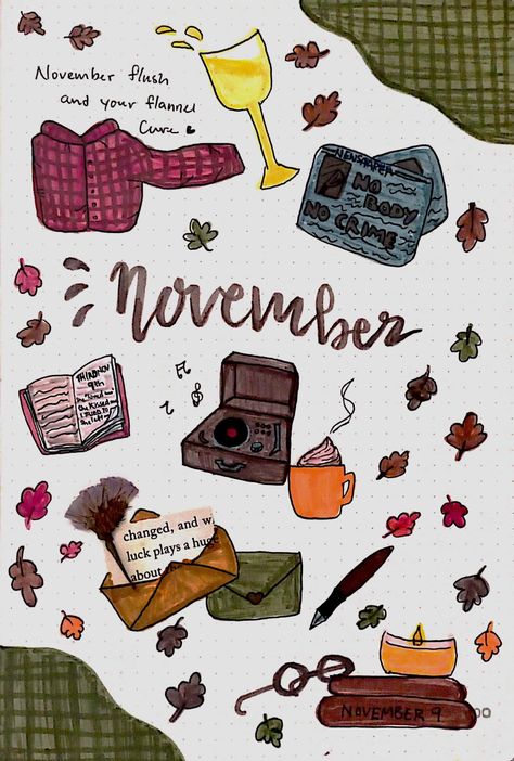 November Taylor Swift Lyrics, Taylor Swift Themed Journal, Taylor Swift Bujo Theme, November Journal Page, November Taylor Swift, November Journal Cover, Taylor Swift Bullet Journal, Bullet Journal Month Cover, November Bullet Journal Cover