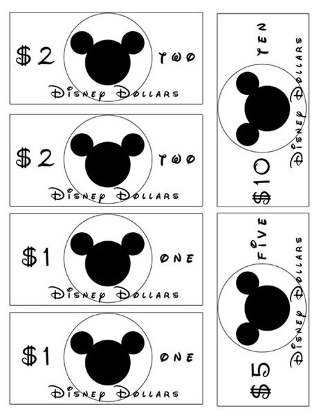 Disney Dollars Printable Disney Dollars, Kids Earning Money, Disney Lessons, Disney Themed Classroom, Disney Money, Disney Camping, Disney Activities, Disney Classroom, Disney Printables