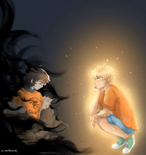 Nancy Mulligan, Pjo Solangelo, The Sun And The Star, Sun And The Star, Will And Nico, Solangelo Fanart, Percy Jackson Comics, Character Edits, Pjo Fanart