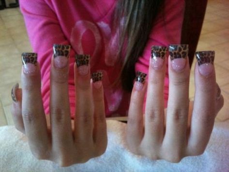 Mcbling Nails, Jersey Nails, Flare Nails, Fan Nails, Shape Nails, Cheetah Nails, Duck Nails, Her Nails, Really Cute Nails