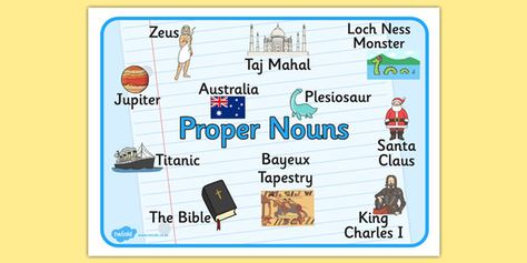 Noun Poster, Common Noun, Collage Pictures, Proper Nouns, The Classroom, Grammar, Collage, Quick Saves