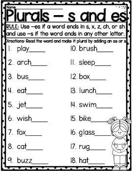 Plurals -s and -es Worksheet in 2024 | Plurals, Inflectional endings, Phonics rules S And Es Anchor Chart, Plural S And Es Worksheets, S Es Worksheets, Inflectional Endings Worksheet, S And Es Worksheet, S Or Es Worksheet, Singular And Plural Worksheet, Plural Rules, Plurals Worksheets