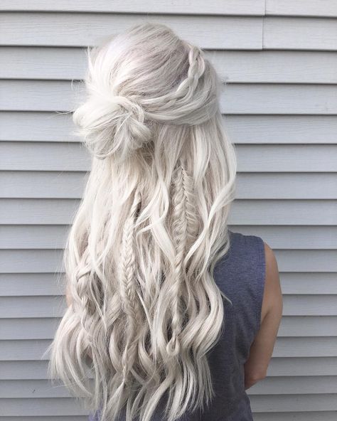 Kahleesi Hair, Khalessi Hair, Mixed Braids, Braided Hairstyles For Women, Khaleesi Hair, Unique Braided Hairstyles, Make Hair Grow, Wedding Braids, Viking Hair