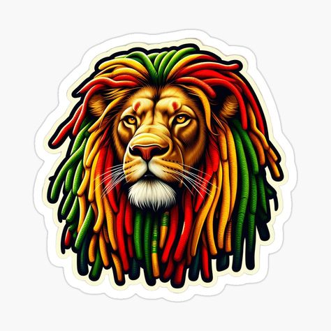 Rasta Vibes, Celebrating Diversity, Rasta Lion, Iconic Symbols, Lady Biker, Science Poster, Sticker Design, Stranger Things Fanart, Vinyl Sticker