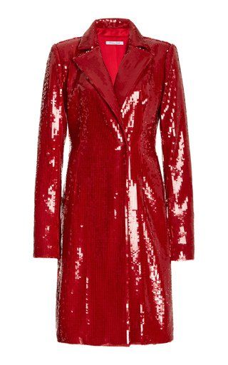 Outfit Needs, Head Turning Dress, Crystal Fringe, Laquan Smith, Red Trench Coat, Disco Dress, Wales Bonner, Red Coat, Stylish Outfit