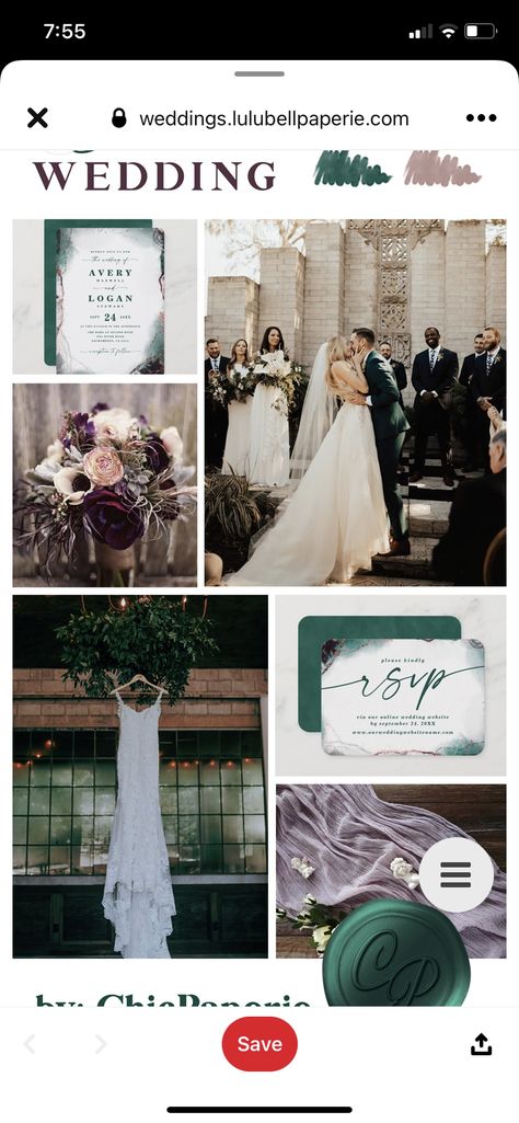 Emerald Wedding Colors, Ethereal Watercolor, Watercolor Wedding Invitation Suite, Wedding Theme Color Schemes, Wedding Color Combos, Mauve Wedding, Wedding Color Trends, Watercolor Wedding Invitation, Green Themed Wedding