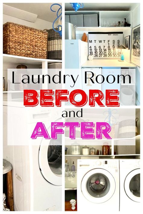 Making over a laundry room doesn't need to break the bank. I'm going raw here, and sharing our budget friendly laundry room makeover. Drinks Fridge, Blue Spray Paint, Light Blue Paints, New Stove, Tool Room, Laundry Mud Room, Room Renovation, Built In Bookcase, Laundry Room Makeover