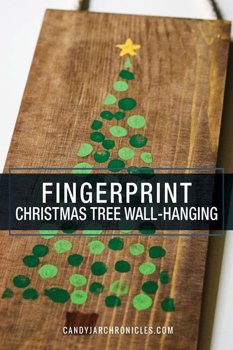 Fingerprint Christmas Tree, Fingerprint Christmas, Christmas School, Preschool Christmas, 12 December, Toddler Christmas, Homemade Christmas Gifts, Christmas Crafts For Kids, Baby Crafts