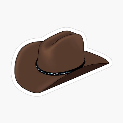 Cowboy Hat Sticker, Emojis Aesthetic, Sombrero Cowboy, Zach Bryan, Cowboy Hat, Mary Kay, Cowboy Hats, Cow, Cowboy