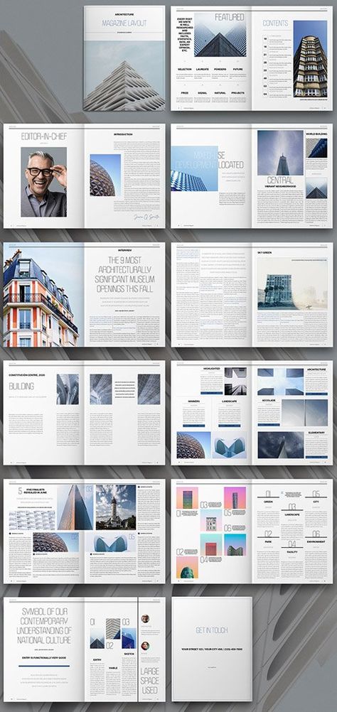 Architecture Magazine Layout - Magazine Templates - Free PSD Templates Book Layout Architecture, Architecture Report Layout, Magazine Layout Design Architecture, Architecture Booklet Layout, Architectural Magazine Layout, Architecture Magazine Design, Architecture Book Layout, Exercise Book Design, Book Layout Design Inspiration