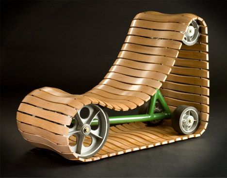 Intriguing Roller chair.  Designer Jeff Michael. Modern Fish Tank, Fish Tank Design, Chair Design Wooden, Rolling Chair, Chair Design Modern, Custom Chair, Unique Chair, Tank Design, Funky Furniture